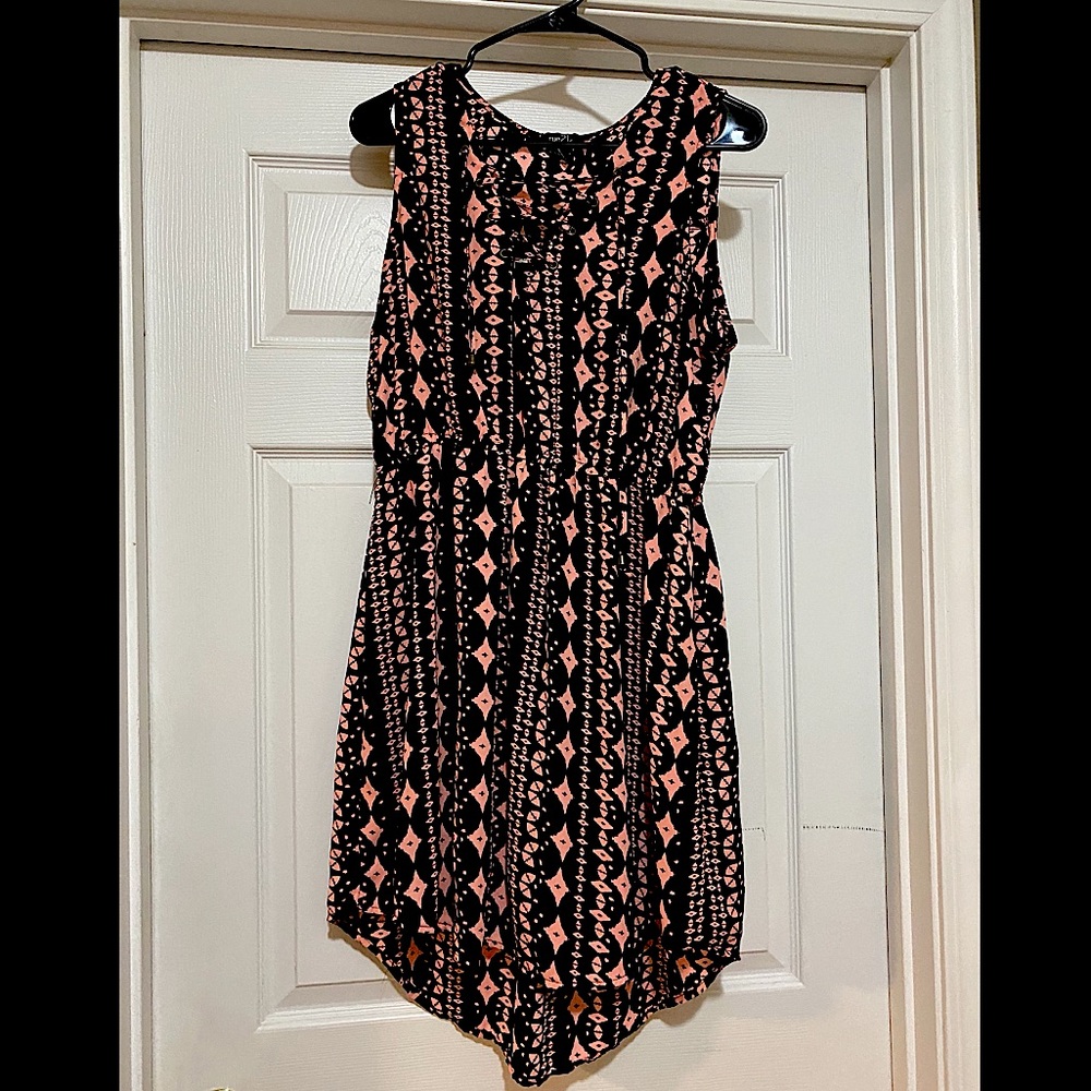 Rue21 Fit and Flare Vneck tie up dress